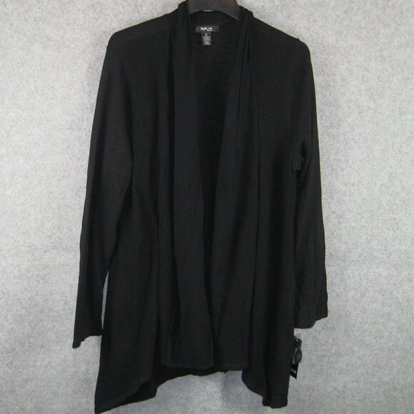 Style & Co Open Cardigan 1X Black NWT - Picture 4 of 5